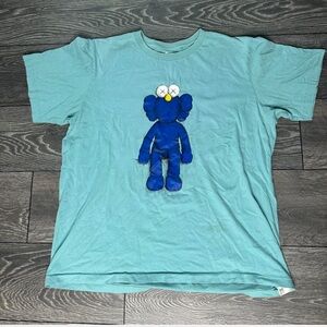 Uniqlo x KAWS Teal and Blue Graphic Tee